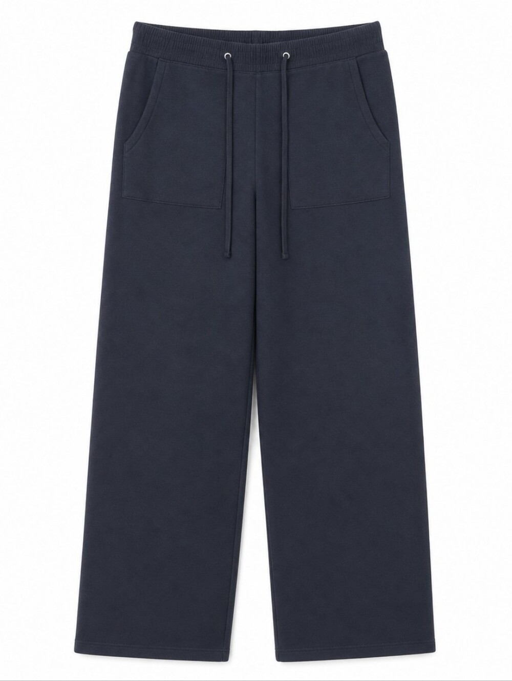 Barefoot Dreams Cozy Chic Lite Wide-Leg Drawstring Pants- Black Pockets
